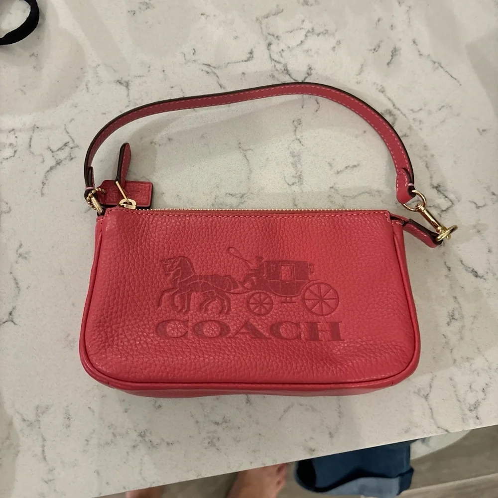 Coach Handbag Pink Wristlet - Picture 4 of 5